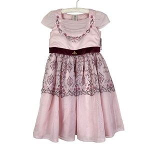 NWT Disney Sleeping Beauty Aurora Pink Adaptive Princess Dress Sz. L